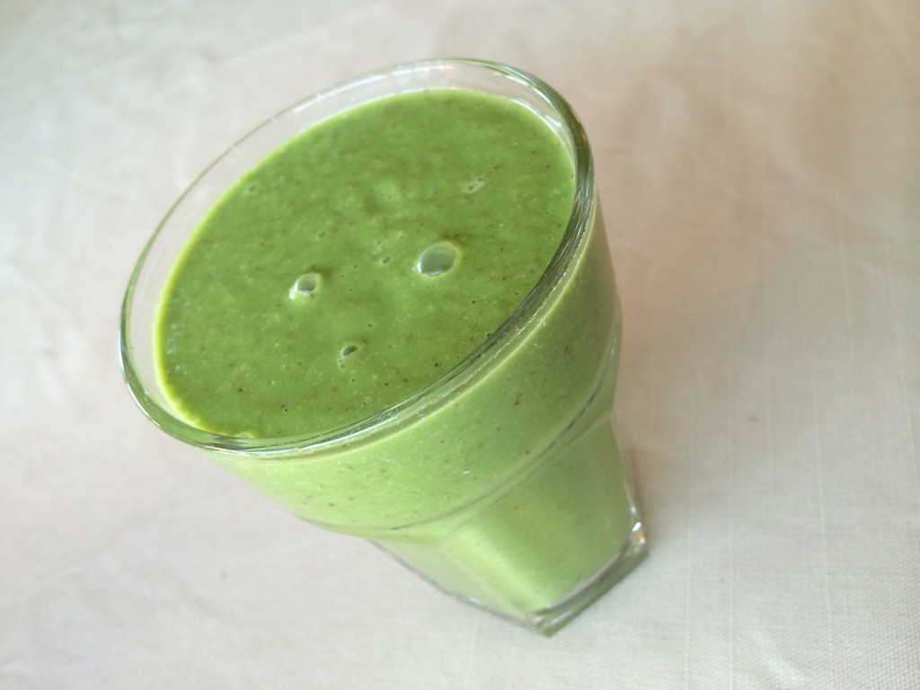 Dagens ikke fullt så grønne smoothie…