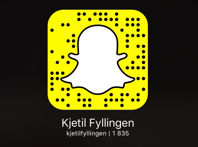 Her er min profil på Snapchat