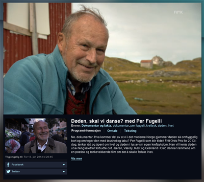 Skjermbilde fra: http://tv.nrk.no/program/koid75003912/doeden-skal-vi-danse-med-per-fugelli