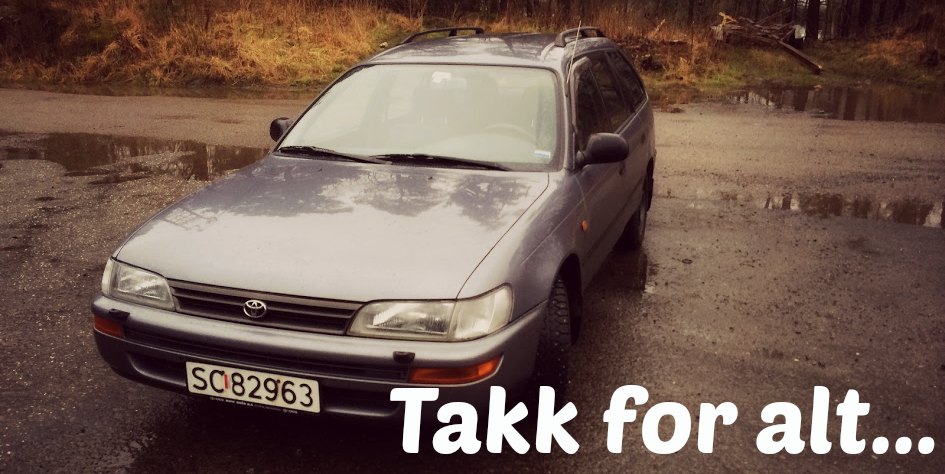 Her kan du lese om bilen som døde... 